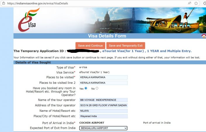Evisa Eta Example ETA EVISA EARRIVAL CARD toutes les formalités administratives d'entrée ...